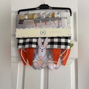 Rachel Ashwell The Prairie Easter Bunny Carrots Mantel Scarf NEW Cottagecore